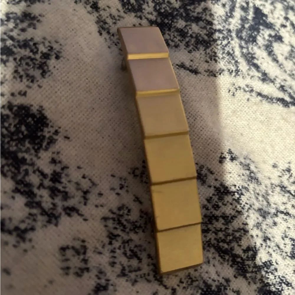 France gold handmade boho french barrette square print hair clip hair luxe box